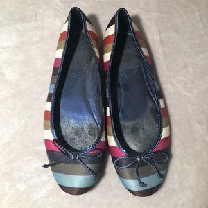 Colorful Striped Coach Flat